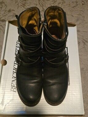 Frye Veronica Strappy Combat Boots Black